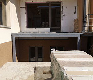 Čelična konstrukcija, priprema za terasu, Zemun